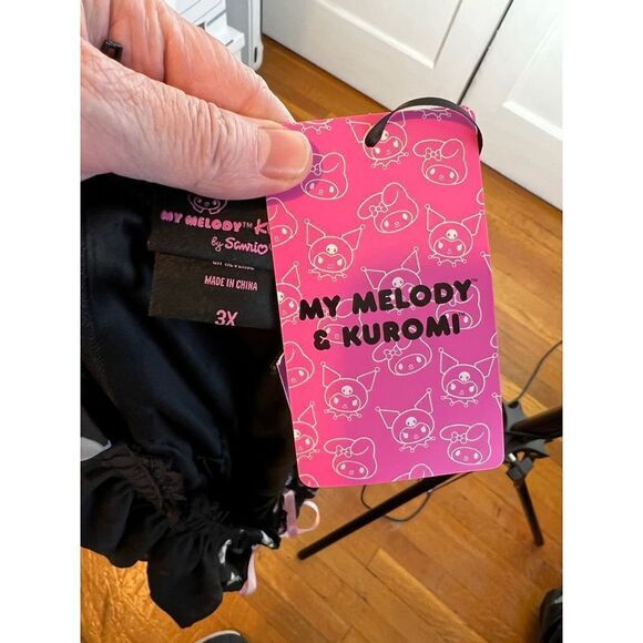 My Melody & Kuromi Lace-Up Chiffon plus size Dress - Picture 5 of 7